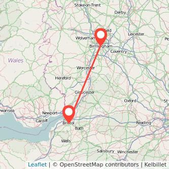coach to birmingham from bristol